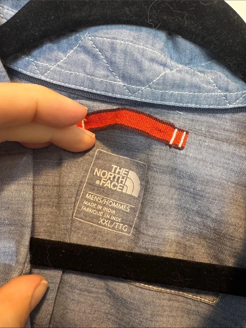 The North Face Light Blue Long-Sleeve Button-Up Shirt